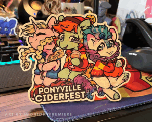 Custom event wood art